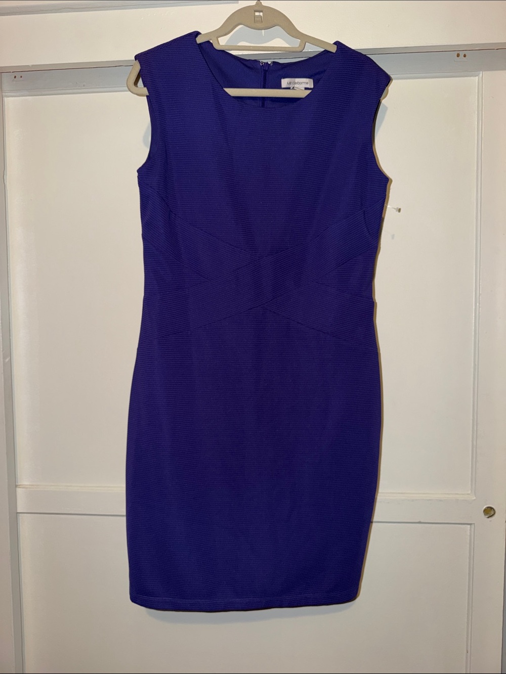 Calvin Klein Royal Purple Sleeveless Sheath Dress